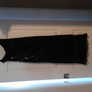 Black Sequined pencil skirt size S Kroshetta by Papillon